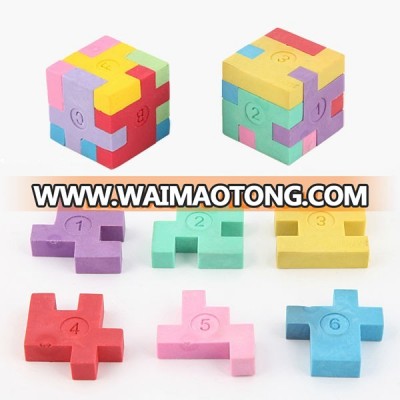 Licheng EC26 Promotional Gift Item, Square Shape Puzzle Eraser