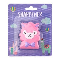 Licheng RU118 Promotional Kids Hand Alpaca Design Colour Pencil Sharpener School