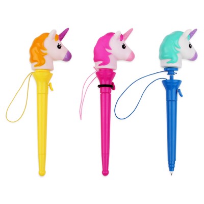 Licheng BP3637 Cartoon Pen Cute, Crazy Unicorn Animal Boxing Gift Plastic Pens Novelty