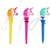 Licheng BP3637 Cartoon Pen Cute, Crazy Unicorn Animal Boxing Gift Plastic Pens Novelty